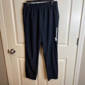 New Balance Men's ankle zip Black athletic Pants